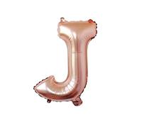 40 cm Rose Gold Foil Balloon Letter J for Helium Filling