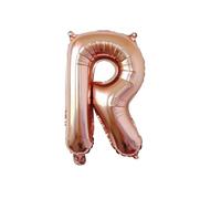 40 cm Rose Gold Foil Balloon Letter R for Helium Filling