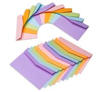 40 Colourful Mix Envelopes 16 x 11 cm - 130 g/m² Without Window for Greeting Cards, Invitations, Birthday Cards - Package for Crafts