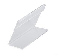 40 Count Acrylic Sign Display Stand L Shape for Name Card Tag Label Holder Tabletop Poster Rack Utility Pole Mount Use (4 * 6cm)