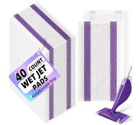 40 Count Mopping Pad for Wet Jet Mop Disposable Wetjet Pads Refills Replacement for Swiffer Wet Pads Refill Compatible with Swiffer Wet Jet Pads Thickness & Absorbent for Household Multi-Surface