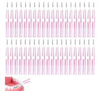40 Count Tepe Interdental Brushes Pink, Small Interdental Brushes with 0.6mm Bristles for Gentle Dental Care, Pink Dental Brushes for Daily Oral Hygiene Routine