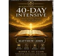40-DAY INTENSIVE BIBLE READING AND STUDY JOURNAL: Matthew - John: Book Five