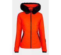 40 Degre 7 Womens Geod Faux Fur Jacket Orange Size 12