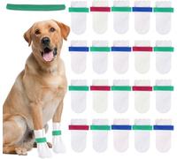 40 Disposable Dog Paw Protectors Adjustable Velcro Socks for Small Medium Large Dogs Indoor Outdoor Walking Footmuffs (L (33-40 lb) 40)