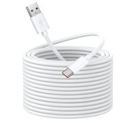 40 ft Power Extension Cable for Blink Mini 2, Blink Outdoor 4, Ring Pan-Tilt Indoor Cam, CCTV Camera, eufy SoloCam S220, Long USB C Cord White