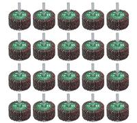 40 Grit 50mm Flap Wheel Disc Abrasive Sanding Pads For Drills 6mm Shank 20pc