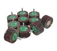 40 Grit 60mm Flap Wheel Disc Abrasive Sanding Pads For Drills 6mm Shank 10pc