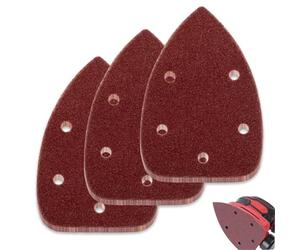 40 Grit Mouse Detail Sander Paper, 10PCS Size:140mm x 90mm 5 Holes Sand Paper Pad, Suitable for Electric Sanders and Mini Sander.