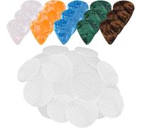 40 Guitar pick grips Hold your guitar pick tightly,Prevent the pickaxe from slipping off your fingers,Improves the ability to hold guitar picks and better control while playing (40 grips and 15 picks)