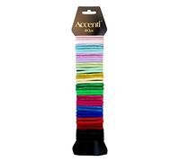 40 Hair Elastics Hairbands Assorted Colour & Glitter Bands Ponytail Holder