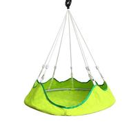 40" Hanging Swing Nest, Oxford Cloth Hammock Daybed Saucer Style Lounger Swing, 264Lbs Sturdy Spinner Tree Swing for Indoor or Tdoor, Travel Brown,40in