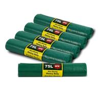 40 Heavy Duty 75L Green Bags Garden Sacks 71 x 95cm