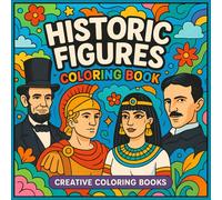 40 Historic Figures Coloring Book: Soothing Microlearning Experience for All Ages (Microlearning Educational Coloring Books)