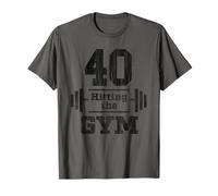 40 HITTING THE GYM Fun Forty 40th Birthday T-Shirt