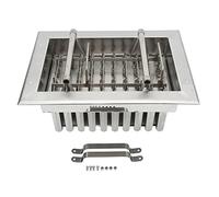 40-Hole 304 Stainless Steel Ice Pop Mold, DIY Popsicle Maker Tools Kit Sets