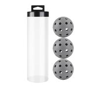 40-Hole Pickleballl - Practical Pickleball Set for Indoor Use | Easy to Use 3 x PE Sports Pickle Ball Tool | Pickle Balls with 40 Holes for Indoor Use, 74 mm, High Elasticity