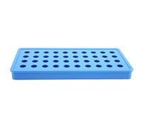 40 - Hole Silicone Ice Ball Tray | Make Round Ice Cubes for Whiskey/Cocktails Immediately | Easy Release & Dishwasher Safe | Food Grade Flexible Tray for Party Bar Home (Sky Blue)