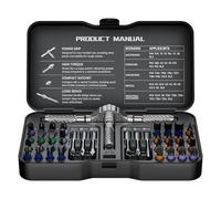 40 in 1 Magnetic Screwdriver Set,Portable Ratcheting Screwdriver Set with Storage Case,S2 Steel Multi Bit Magnetic Drive Set,DIY Detachable Precision Repair Tool Kit for Home & Professional Use