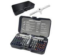 40 in 1 Ratcheting Screwdriver Set, S2 Alloy Steel Steel Driver Bit Kit with T Detachable Handle, DIY Magnetic Multi Bits Precision Tool Repair for Electronics PC Glasses Watch