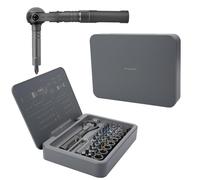 40-in-1 Upgraded Magnetic Screwdriver Set,Ratchet Screwdriver Tool Kit with 180° Ball,Joint Handle,Multi Bit Magnetic Screwdriver Set,Portable S2 Bits Precision Repair Tool Set for Phone Camera Bike