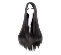 40 Inch/ 100 cm Carve Long Straight Cosplay Wig Anime Costume Party Wig (Black)