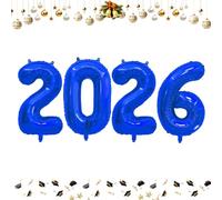 40 Inch 2026 Balloons Royal Blue Foil Number Balloons for 2026 New Year Festival Celebration or Birthday Party Supplies Decorations,New Years Balloon 2026, New Years Eve Balloon