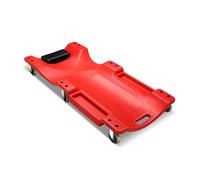 40 Inch Auto Repair Lying Board Car, Repairing Blow Molded Low Profile Rolling Garage Padded Headrest, Dual Tool Trays, 200kg Capacity