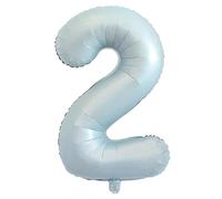 40 Inch Big Number Balloon, Large Foil Helium Number Balloons, 2 Jumbo Giant Happy Birthday Party Decorations, Blue