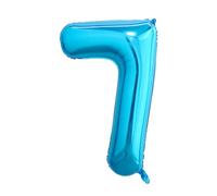 40 Inch Blue Number 7 Balloon, Giant Number Balloons, Birthday Decorations | Durable Tear-Resistant, Non-Toxic, Leak-Proof, Self-Sealing, Reusable, Helium Balloons, Birthday & Anniversary Decorations