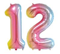 40 inch digital balloon,Rainbow, Number 12