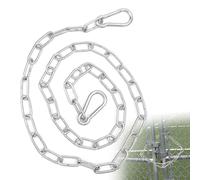 40 Inch Gate Chain Lock, 1 Pack Stainless Steel Gate Chain Lock, Gate Chain for Garden, Yard, and Farm Use Outdoor Fence, for Pet Cages, Dog Horse Goat Cow Corral Supplies, Heavy Duty Hanging Chains