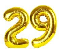 40 Inch Gold Balloon Number 29 Balloon,Jumbo Mylar Foil Helium Balloon for 29 Birthday Digital Balloons for Birthday Party,Wedding Anniversary Party Decorations