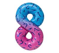 40 Inch Gradient Blue Pink Number 1 Balloon, Abstract Demon Wing Tattoo Pattern Foil Mylar Balloon, K-pop Inspired Aesthetic Party Decorations for 1st Birthday, Anniversary Supplies (Number 8)