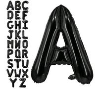 40 Inch Large Black Letter Balloons Big Size Jumbo Foil Helium Balloon for various party celebrations and decorations.-M-40inch