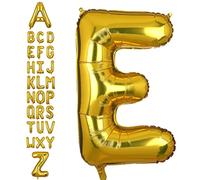 40 Inch Large Gold Letter E Foil Helium Balloons Big Single Alphabet Mylar Heliumballoon Birthday Party Decoration Supply