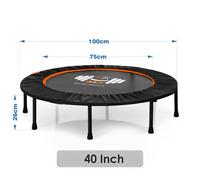 (40 Inch) Mini Trampoline Foldable Fitness Exercise Bouncer