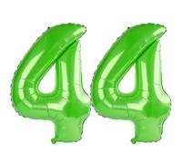 40 Inch Number 44 Balloons for 44th Birthday Party Decorations,0-100 Fruit Green Large No.44 Digital Balloons for Women Men and Her Him, Helium Foil Number Balloons for Wedding Anniversary