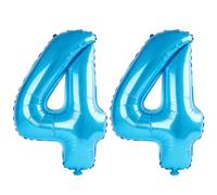 40 Inch Number 44 Balloons for 44th Birthday Party Decorations,0-100 Jewelry Blue Large No.44 Digital Balloons for Women Men and Her Him, Helium Foil Number Balloons for Wedding Anniversary