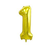40 Inch Numbers Balloon,1pc Large Gold Silver Numbers Foil Balloon, 40 Inch Lavender Purple Helium number Balloons for Kids, Boys, Girls, 6th Birthday Party Decoration (Gold, 1)