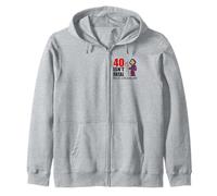 40 Isn't Fatal But It's Still Pretty Old (Grim Reaper) Zip Hoodie