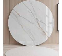 40" Large White Marble Lazy Susan Turntable - 24" Rotating Serving Tray for Dining Table Centerpiece Ideal for Parties & Family Gatherings - 90cm/36 Diameter