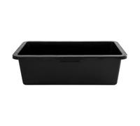 40 Litre Heavy Duty Multi Tub Bucket - 71 x 40 x 22 cm Rectangular Black Utility Container for Agriculture, Gardening, Equestrian, Construction, Livestock, Water Storage & Small Ponds - Easy to Clean