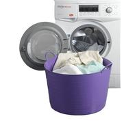 40 LITRE LTR LARGE LAUNDRY BASKET STORAGE TUB FLEXI BUCKET BASKET
