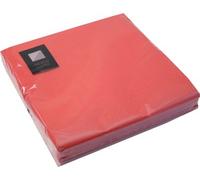 40 LUXURY 3 PLY RED PAPER NAPKINS - 33cm x 33cm Ideal for weddings, christenings, parties, bbq's etc