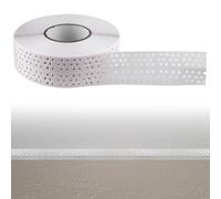 40 m x 5 cm Seam Masking Tape Drywall Joint Tape Self-Adhesive Corner Rail Drywall PVC Edge Protection Plasterboard Joint Tape Sealing Tape for Connecting GK Panels, 40 m Drywall Joint Tape (1)