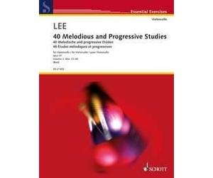40 Melodious and Progressive Studies op. 31 Vol. 2 cello (intermediate) Lee Nos.