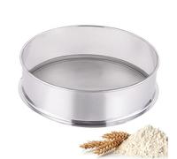 40 Mesh 304 Stainless Steel Sieve for Electric Vibrating Sieve Automatic Sifter Shaker Machine Diameter 300mm Height 100mm Sieve for Sieving Powder Particles（Only Sieve，40 mesh)