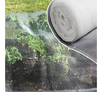 40 Mesh Garden Netting Plant Protective Net for Seeds Vegetables Flowers & Fruits Fine Mesh Grow Tunnel White 15x3 ft for Optimal Growth & Pest Control
