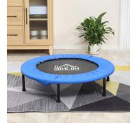 40" Mini Fitness Trampoline Home Gym Yoga Exercise Rebounder Indoor Outdoor Jumper w/ Safety Pad